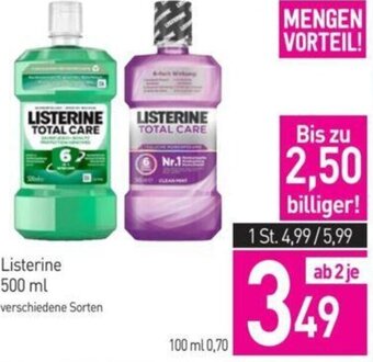 Sutterlüty Listerine 500 ml Angebot