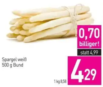 Sutterlüty Spargel weiß 500 g Bund Angebot
