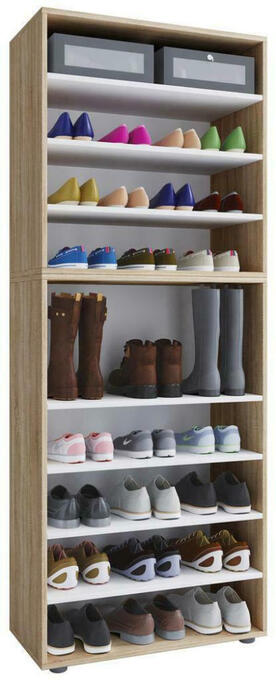 Möbelix Schuhregal lona xxl 9 ablagen eiche dekor h: 183 cm Angebot