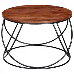 Möbelix Couchtisch rund holz massiv mit gittergestell Angebot