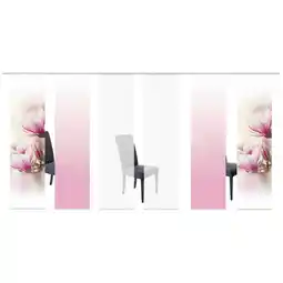 Möbelix Vorhang mit paneelwagen magnene 60x245 cm rosa/weiß Angebot
