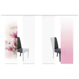Möbelix Vorhang mit paneelwagen magnene 60x245 cm rosa/weiß Angebot