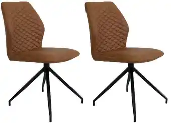 Möbelix Stuhl grayson lederlook braun gepolstert, 2er-set Angebot