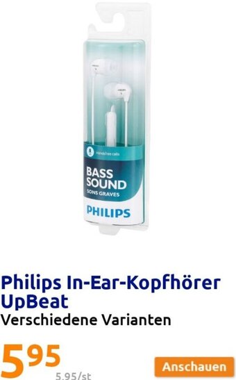 Action Philips In-Ear-Kopfhörer UpBeat Angebot