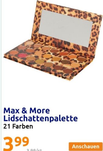 Action Max & More Lidschattenpalette 21 Farben Angebot