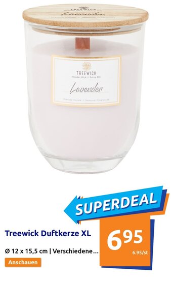 Action Treewick Duftkerze XL ø 12 x 15,5 cm Angebot