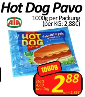 Wurstico Hot Dog Pavo 1000 g Angebot