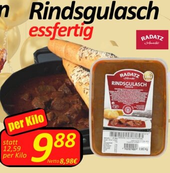 Wurstico Rindsgulasch essfertig per kilo Angebot