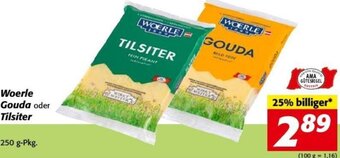 Nah&Frisch Woerle Gouda oder Tilsiter 250 g-Pkg. Angebot