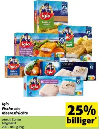 Nah&Frisch Iglo Fische oder Meeresfrüchte 200-840 g-Pkg. Angebot