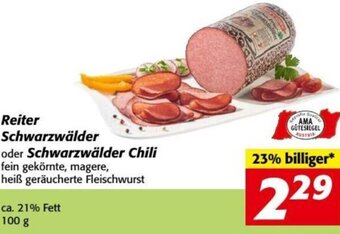 Nah&Frisch Reiter Schwarzwälder oder Schwarzwälder Chili 100 g Angebot