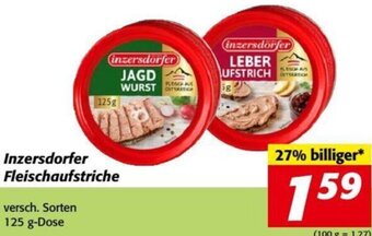 Nah&Frisch Inzersdorfer Fleischaufstriche 125 g Angebot