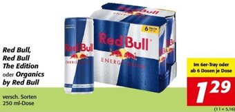 Nah&Frisch Red Bull, Red Bull The Edition oder Organics by Red Bull 250 ml Angebot