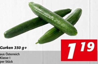 Nah&Frisch Gurken 350 g+ Angebot