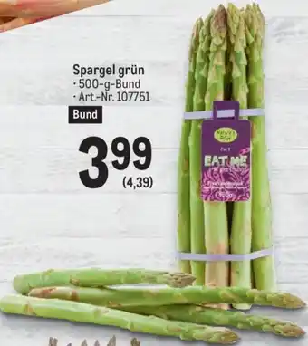 Metro Spargel Grün 500 -g Angebot