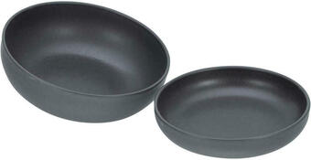 Möbelix Salatschüssel keramik schwarz uno 2-teilig d: ca. 26/22 cm Angebot