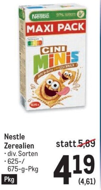 Metro Nestle Zerealien 625/675-g Angebot