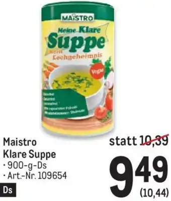 Metro Maistro Klare Suppe 900-g Angebot