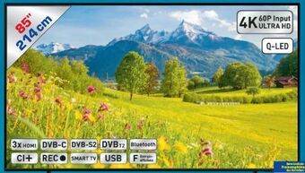 Metro 4k qled smart tv 85q60b Angebot