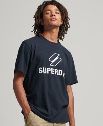 Superdry S logo stacked applique t-shirt Angebot
