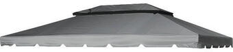 Hornbach Pavillondach dubai siena garden polyester 250 g/m² 295x395 cm grau Angebot