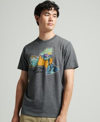 Superdry Travel postcard graphic t-shirt Angebot