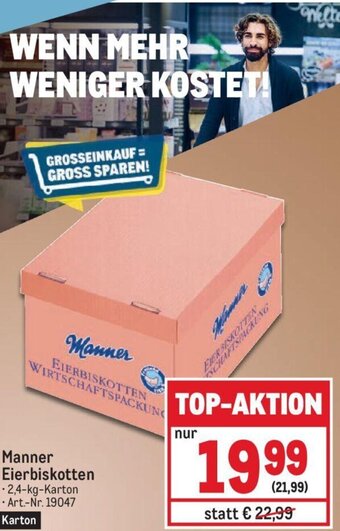 Metro Manner Eierbiskotten 2,4-kg Angebot