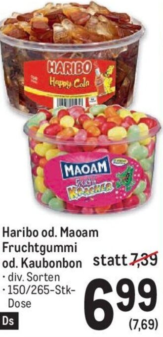 Metro Haribo od. Maoam Fruchtgummi od. Kaubonbon 150/265-Stk Angebot