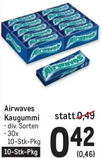 Metro Airwaves Kaugummi 30x10-Stk Angebot