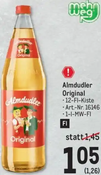Metro Almdudler Original 1-l Angebot