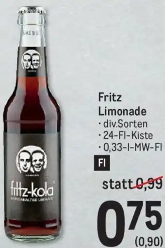 Metro Fritz Limonade 0,33-l Angebot