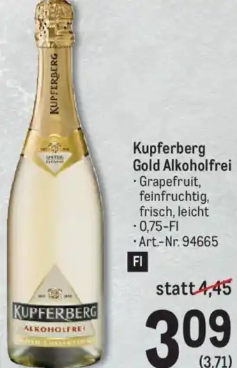 Metro Kupferberg Gold Alkoholfrei 0,75-Fl Angebot