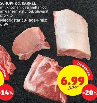 PENNY Schopf od. Karree pro kilo Angebot