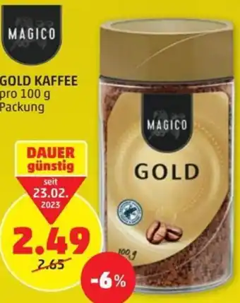 PENNY Gold Kaffee 100 g Angebot