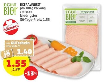 PENNY Extrawurst 100 g Angebot