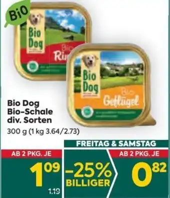 Billa Bio Dog Bio-Schale div. Sorten 300 g Angebot
