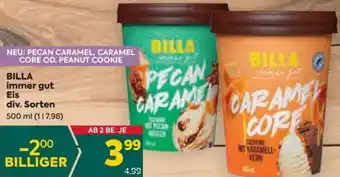 Billa immer gur Eis div. Sorten 500 ml