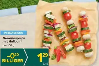 Billa Gemüsespieße mit Halloumi 100 g Angebot