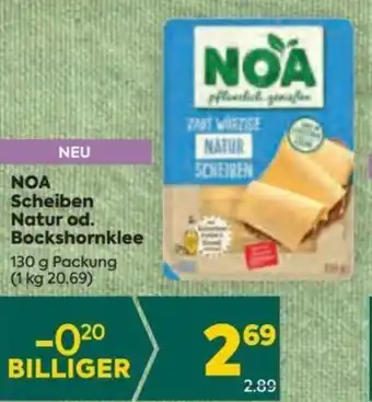 Billa NOA Scheiben Natur od. Bockshornklee 130 g Angebot