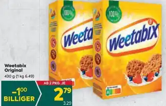Billa Weetabix Original 430 g Angebot