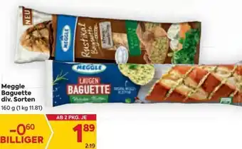 Billa Meggle Baguette div. Sorten 160g Angebot