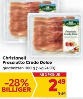 Billa Christanell Prosciutto Crudo Dolce 100g Angebot