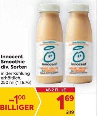 Billa Innocent Smoothie div. Sorten 250 ml Angebot
