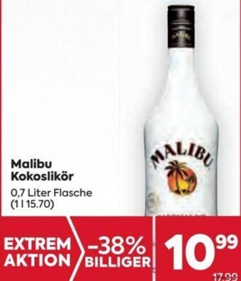 Billa Malibu Kokoslikör 0,7 Liter Angebot
