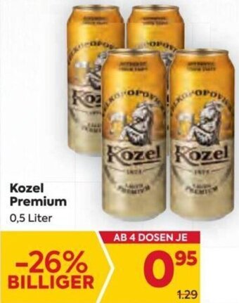 Billa Kozel Premium 0,5 Liter Angebot