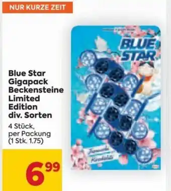 Billa Blue Star Gigapack Beckensteine Limited Edition div. sorten 4 Stk. Angebot