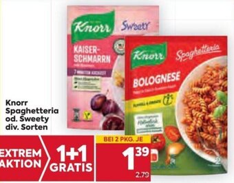 Billa Knorr Spaghetteria od. Sweety div. Sorten Angebot