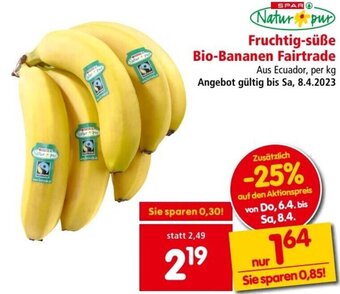 Interspar Fruchtig-Süße Bio-Bananen Fairtrade Angebot