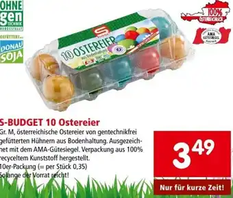 Interspar S-Budget 10 Ostereier Angebot