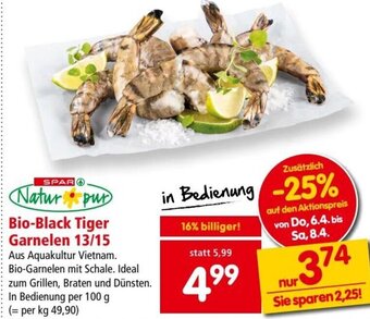 Interspar Bio-Black Tiger Garnelen 13/15 Angebot
